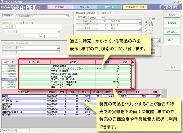 分析画面