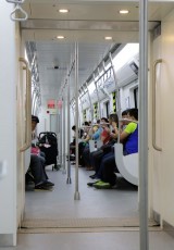 中国　大連　地下鉄車両