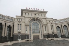 中国　大連の蝋人形の博物館